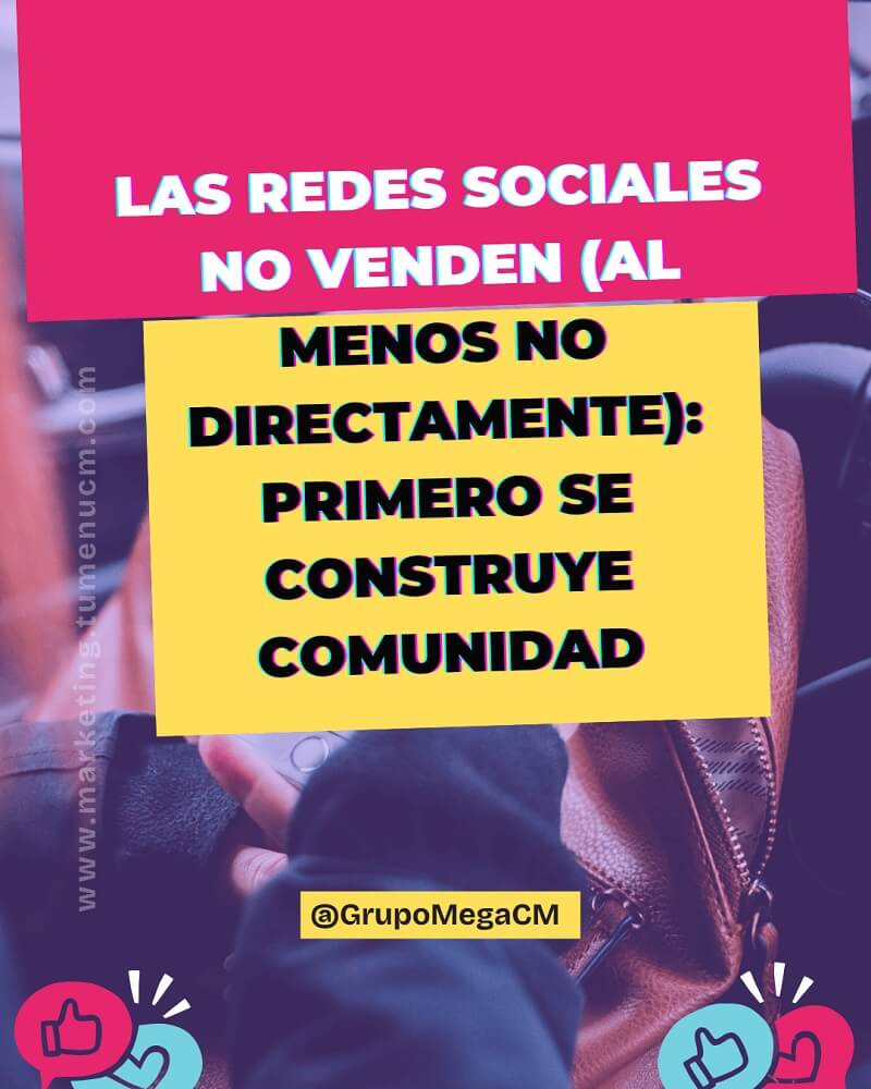 Las redes sociales no venden